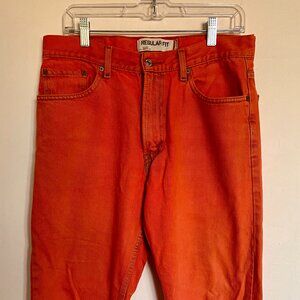 Levis 505 Orange Jeans